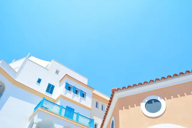architecture, blue sky, buildings, city, contemporary, daylight, nature, homes, houses, exteriors, house exteriors, outdoors, sky, sunny. Real Estate Email Marketing Mistakes: The Traps and the Way Around Them